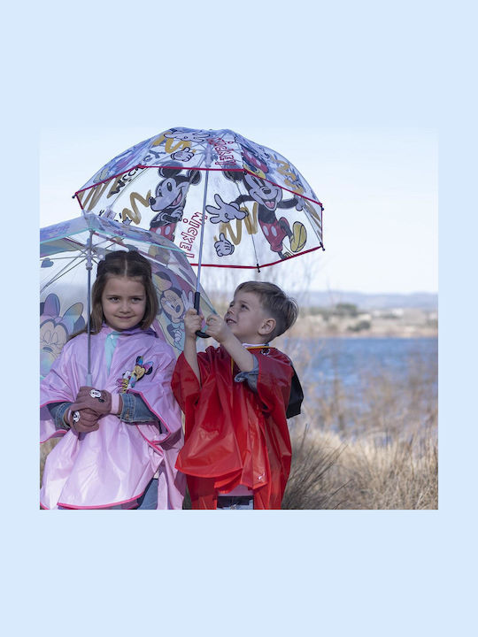 Arnetta Kinder Regenschirm Gebogener Handgriff Bunt mit Durchmesser 45cm.