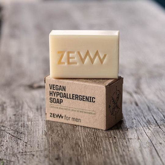Zew For Men Vegan Hypoallergenic Soap Bar with Shea Butter & Olive Oil 85ml