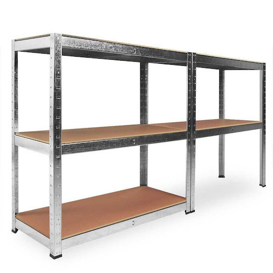 Bakaji Ραφιέρα Dexion Γαλβανιζέ 90x40x180εκ. με 5 Ράφια Συνολικής Αντοχής 875kg