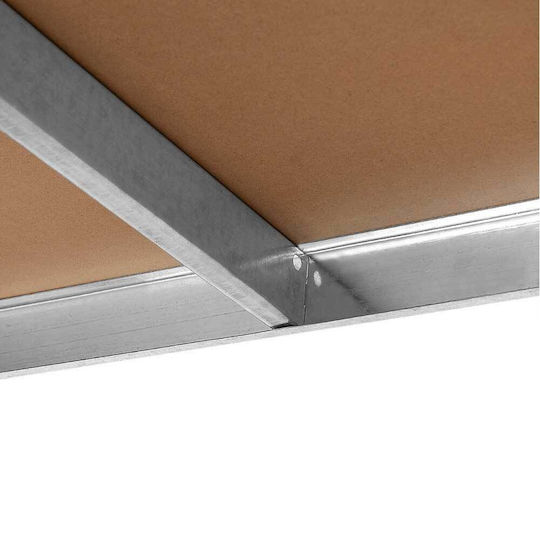 Bakaji Ραφιέρα Dexion Γαλβανιζέ 90x40x180εκ. με 5 Ράφια Συνολικής Αντοχής 875kg