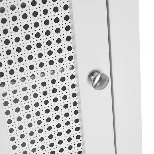 Bakaji Badezimmersäule Wandhängeschrank H30xB28xH170cm Weiß
