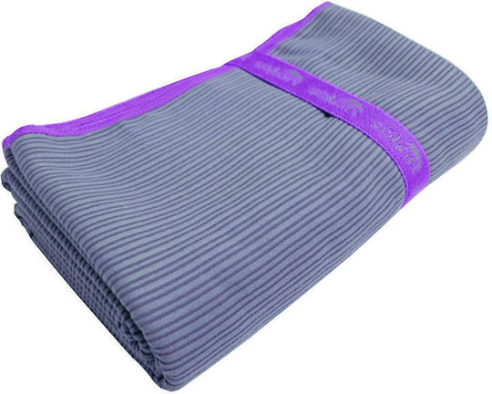 Solart Microfiber Body Towel 220gr/m² Gray-Fuchsia 175x110cm