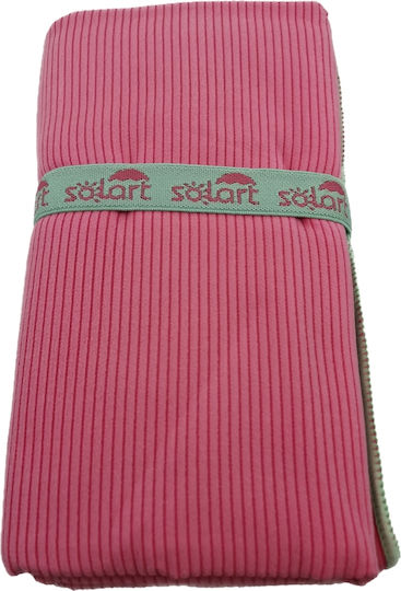 Solart Microfiber Body Towel 220gr/m² Pink 110x175cm