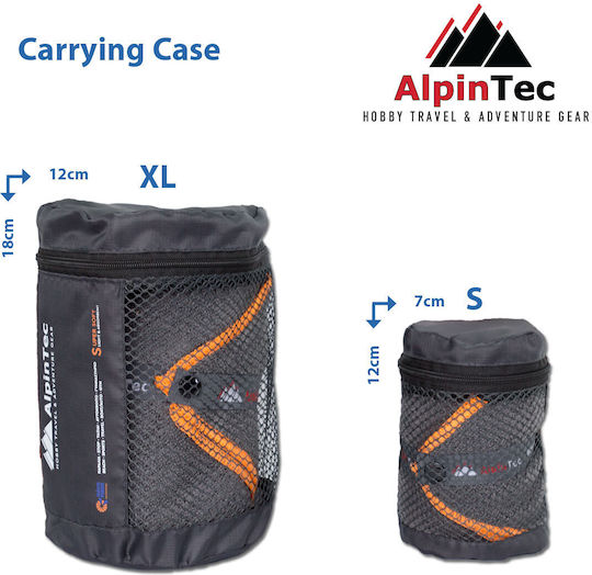 AlpinPro Drysoft Microfiber Body Towel Antibacterial with Case Terry Green 150x75cm
