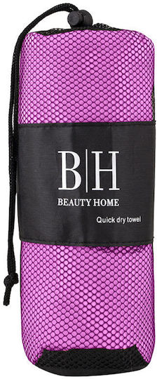 Beauty Home Microfiber Towel Body 200gr/m² Purple 160x90cm