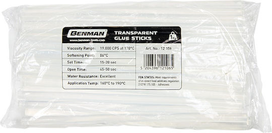 Benman Hot Glue Stick 12106 Transparent 11mm 1pcs
