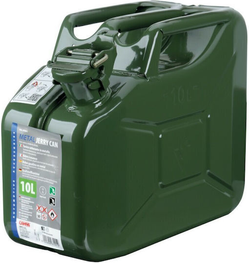 Lampa Double Position Metallic Fuel Can 10lt Green