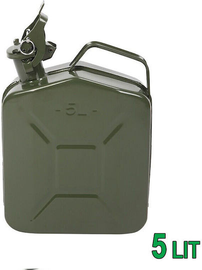 Cresman Dual Position Fuel Can Metallic 5lt
