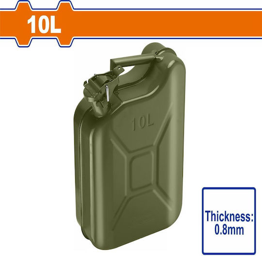 Wadfow Fuel Can Double Position Metallic 10lt Green