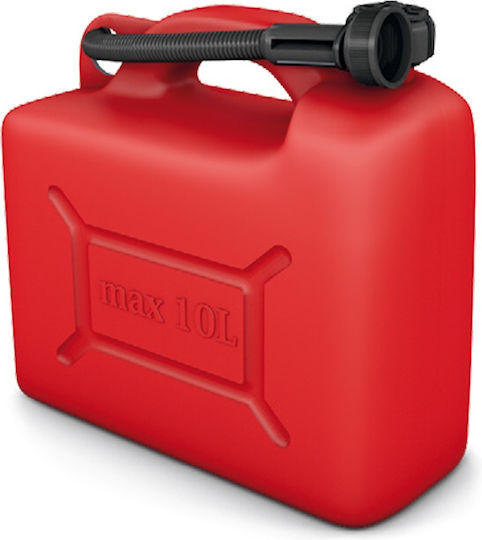 AMiO Double Seat Fuel Can Plastic with Extension Tube 10lt Red