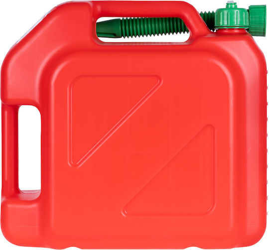 RoGroup Double Position Fuel Can Plastic with Extension Tube 10L Red