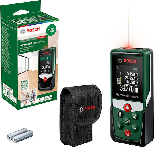 Bosch Μέτρο Laser UniversalDistance 50C Bluetooth με Εύρος Μέτρησης 0.05m-50m