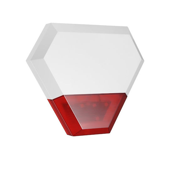 Maxkin Wi-Fi Alarm Siren Batterie Outdoor 115dB with Rot Light