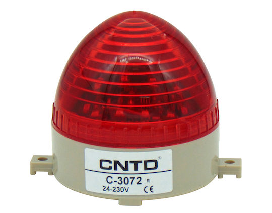 Cntd Φάρος Συστημάτων Συναγερμού με Κόκκινο LED Φως 7.5x8.5εκ.