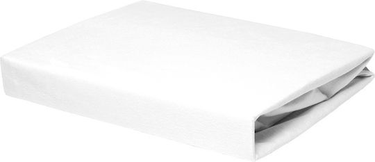 Greco Strom Schutzauflage Halb-Doppel Wasserdicht mit Rock Cotton Weiß 110x200cm
