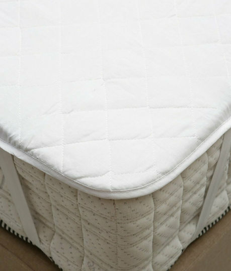 Sidirela Protective Cover King Size with Skirt Ultra White 180x200+30cm