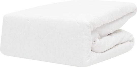 Borea Protective Cover Single with Skirt White 100x200+35cm