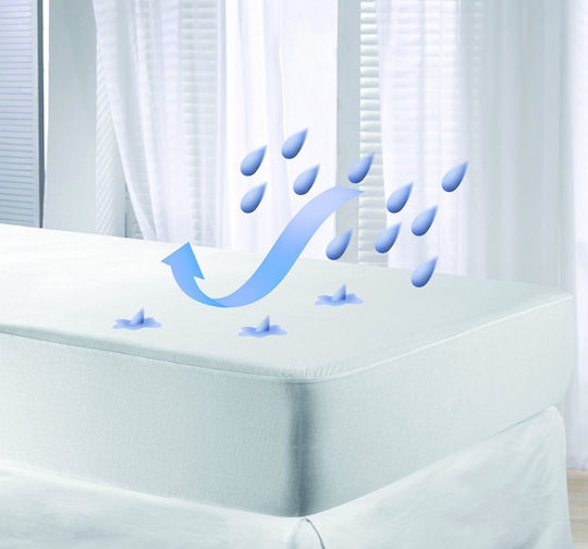 Gentug Протектор за матрак Единичен Водоустойчив с Ластици Comfort Nights Бял 100x200бр