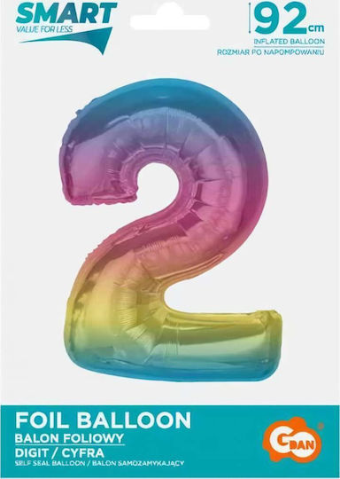 Balon Folie Jumbo Număr 2 92buc