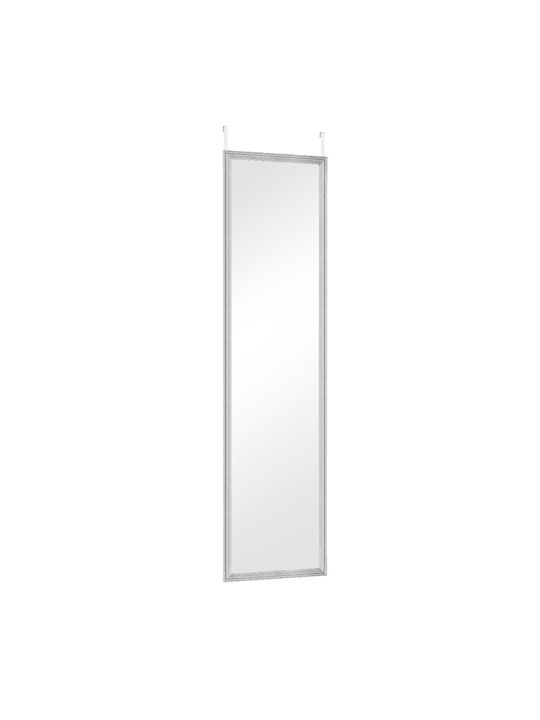 Mirrors & More Bea Wandspiegel Ganzkörper mit Silber Kunststoff Rahmen 120x30cm 1Stück