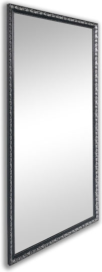 Mirrors & More Sonja Като Огледало за Стена Пълноразмерно с Сребрист Дърво Рамка 200x100см 1бр