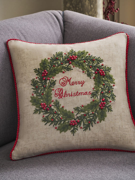 Gofis Home Christmas Decorative Square Pillowcase 43x43cm