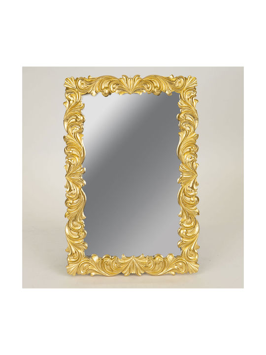 Wandspiegel mit Gold Kunststoff Rahmen 31.3x21cm 1Stück