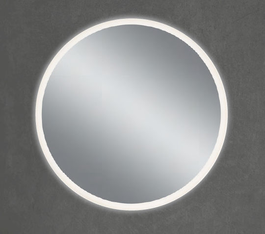 Mirrors & More Aurora Καθρέπτης Τοίχου με LED Φωτισμό Διαμέτρου 60cm