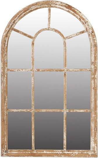 Artekko Arch Wall Mirror Full Length with Brown Wooden Frame 137.9x86.4cm 1pcs