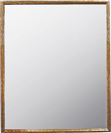 Zaros MI155 Καθρέπτης Ορθογώνιος Χρυσός 90x70cm Zaros MI155 Καθρέπτης Ορθογώνιος Χρυσός 90x70cm