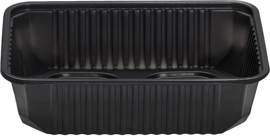 Intertan Disposable Plastic Tableware for Hot / Microwave Safe 750ml Black 50pcs