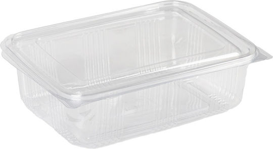 Rectangular PET Container 1500cc "Cook Pack" Integrated Lid Pack of 100 Pieces Thalassinos 6229