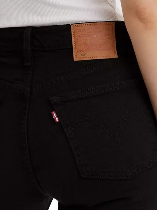 501 Γυναικείο Jean Παντελόνι Mid Rise σε Boyfriend Εφαρμογή Black Heart