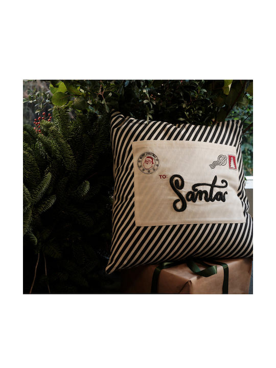 Nef-Nef Homeware Christmas Is All Around Χριστουγεννιάτικο Διακοσμητικό Μαξιλάρι Τετράγωνο Πολύχρωμο 45x45εκ.