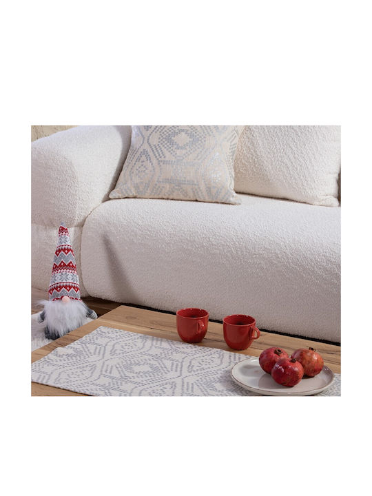 Nef-Nef Homeware Weihnachtsdekoratives Kissen Platz Gray 45x45cm