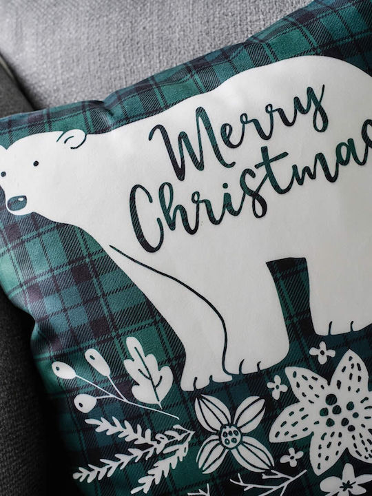 Gofis Home Christmas Decorative Square Pillowcase Green 43x43cm