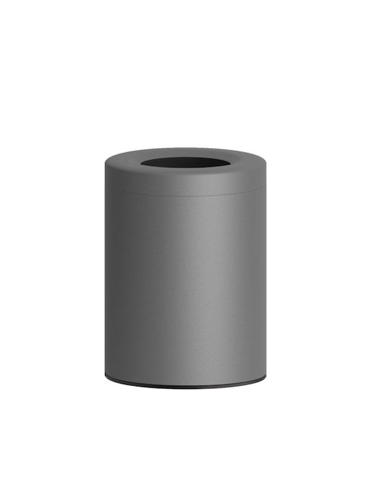 Pam & Co Metal Office Waste Bin 12L Gray 25x25x30cm Pam & Co Metal Office Waste Bin 12L Gray 25x25x30cm