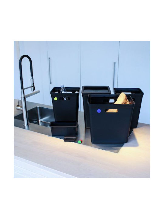 Plast Team Plastic Coș de gunoi de birou 20lt Negru