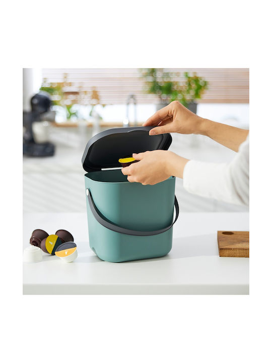 Rotho Babydesign Πλαστικό Καλάθι Αχρήστων 6lt Πράσινο 20x20.8x23.5cm