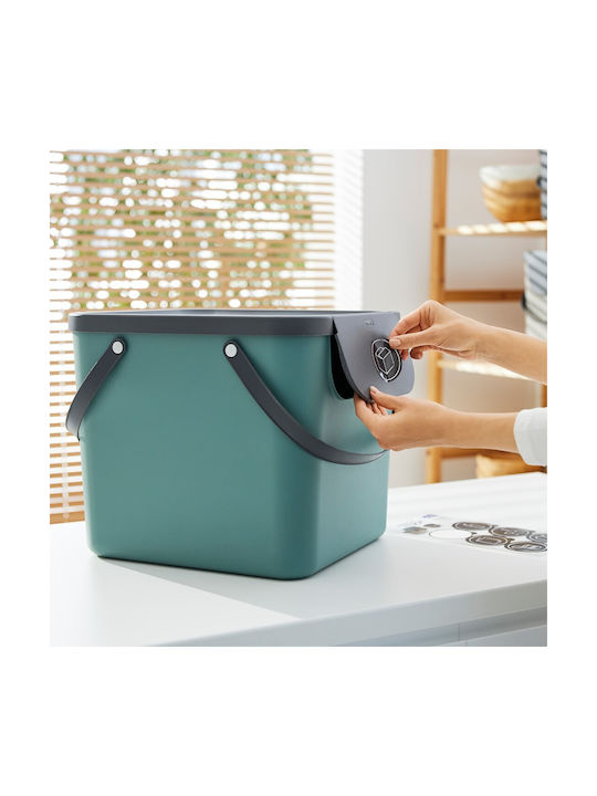 Rotho Babydesign Πλαστικό Καλάθι 40lt Πράσινο 35.5x33.9x39.8cm