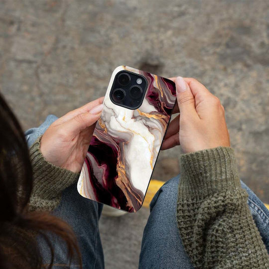 Carcasă Seria Sonique Marble pentru Google Pixel 8a 5g Bordeaux