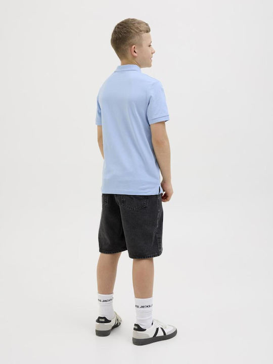 Kids' Polo Short Sleeve Chambray Blue