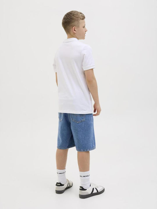 Kinderpolo Kurzarm White