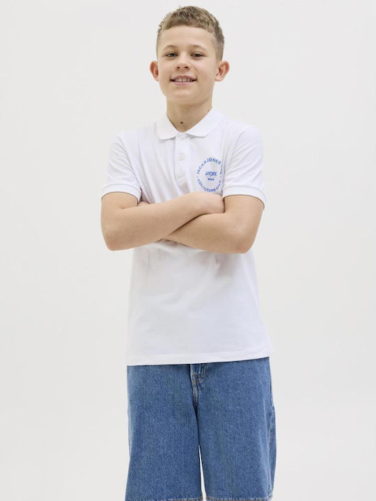Kinderpolo Kurzarm White