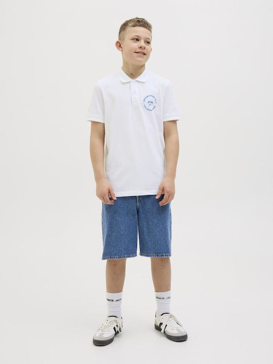 Kinderpolo Kurzarm White
