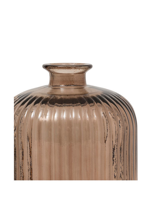 Decorative Vase Brown 15x15x23cm