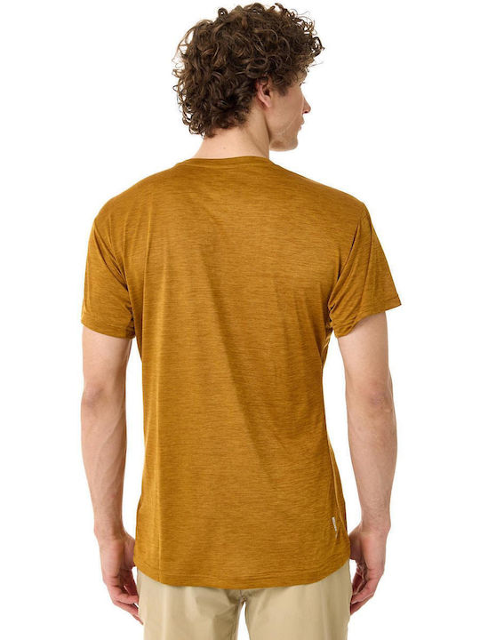 Puez Melange Αθλητικό T-shirt Golden Brown Melange