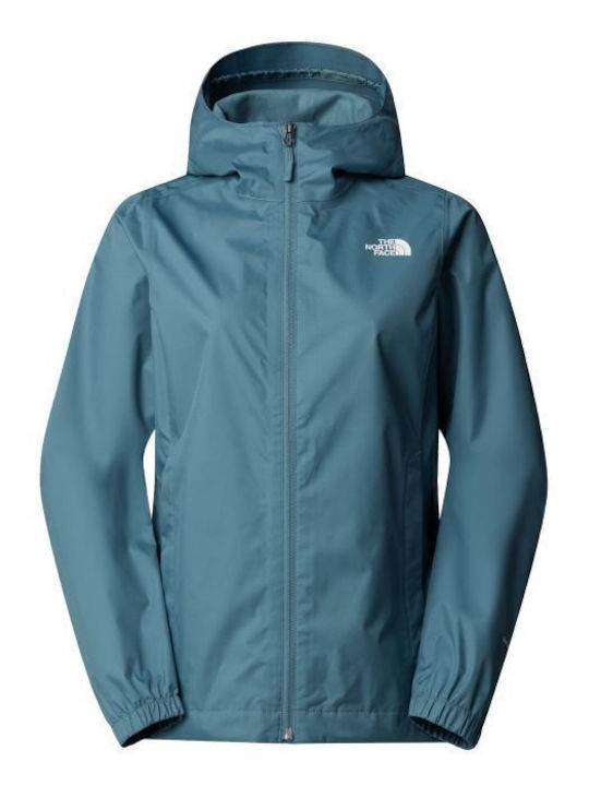 Quest Women's Short Lifestyle Jacket Waterproof and Windproof for Spring or Autumn Stormy Blue