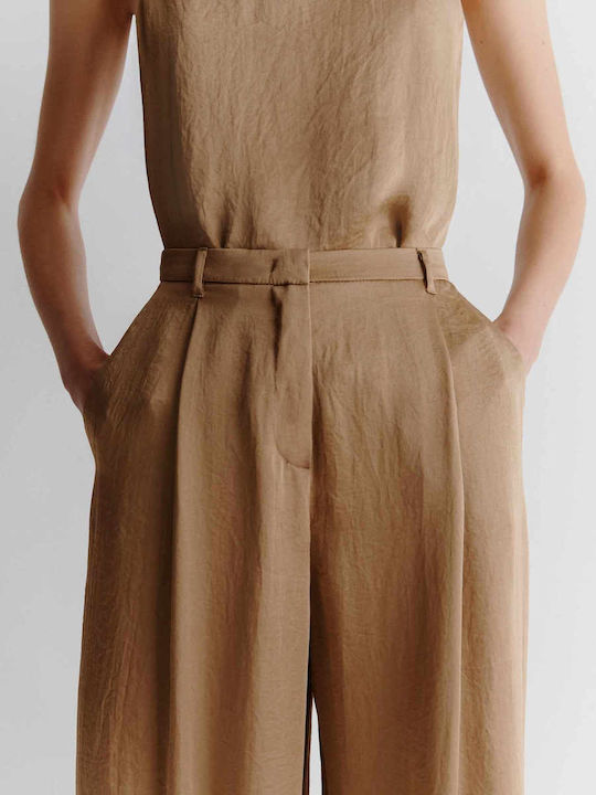 Damen Stoff Hose Beige