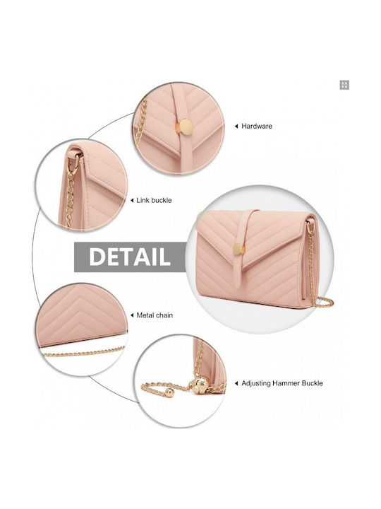 De piele Geantă de damă Crossbody Roz
